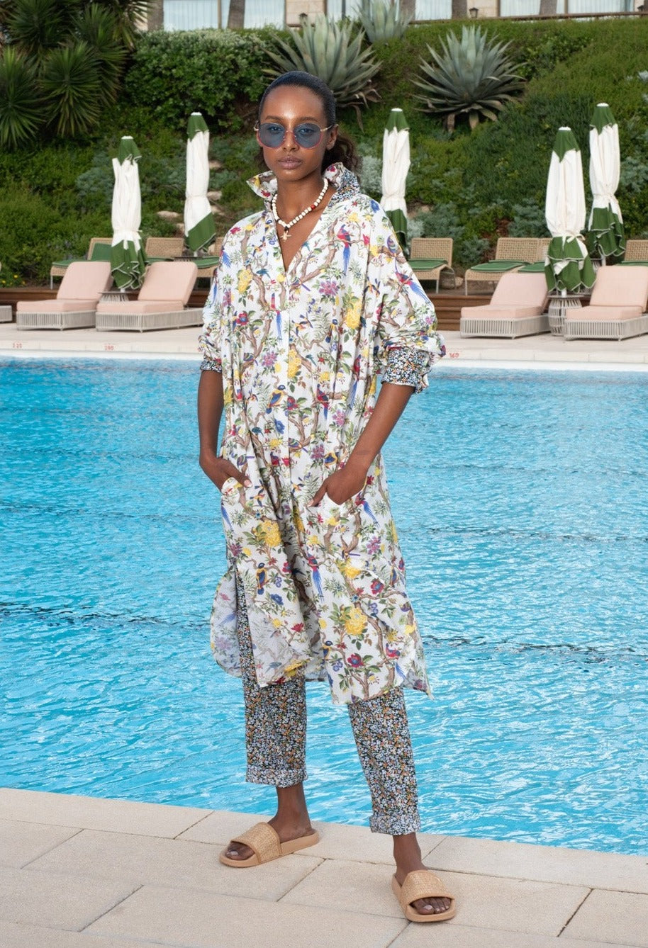 Ibiza Organic Cotton Kaftan White