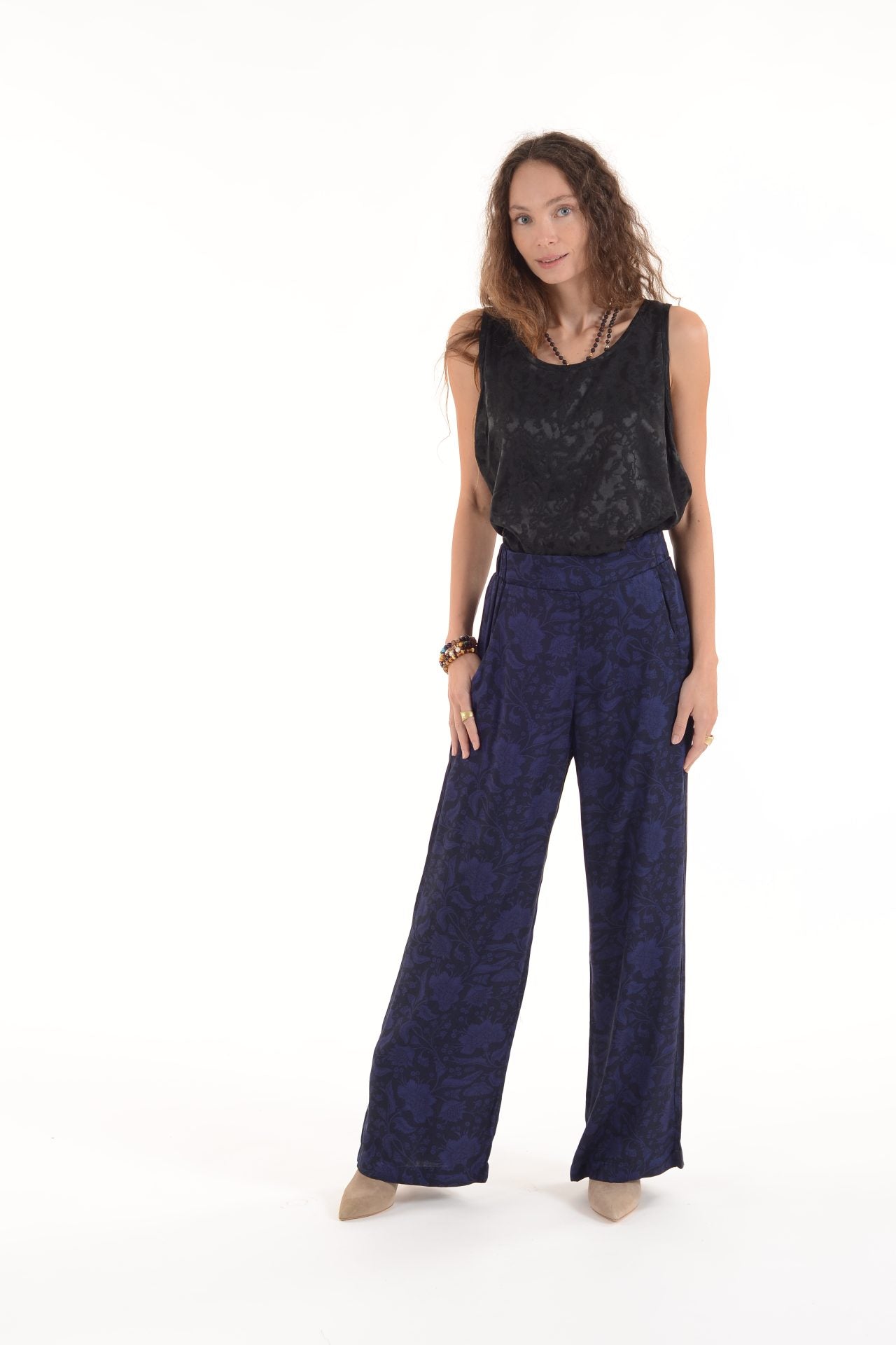 London Pants- Deep Blue - Lara Rosnovsky