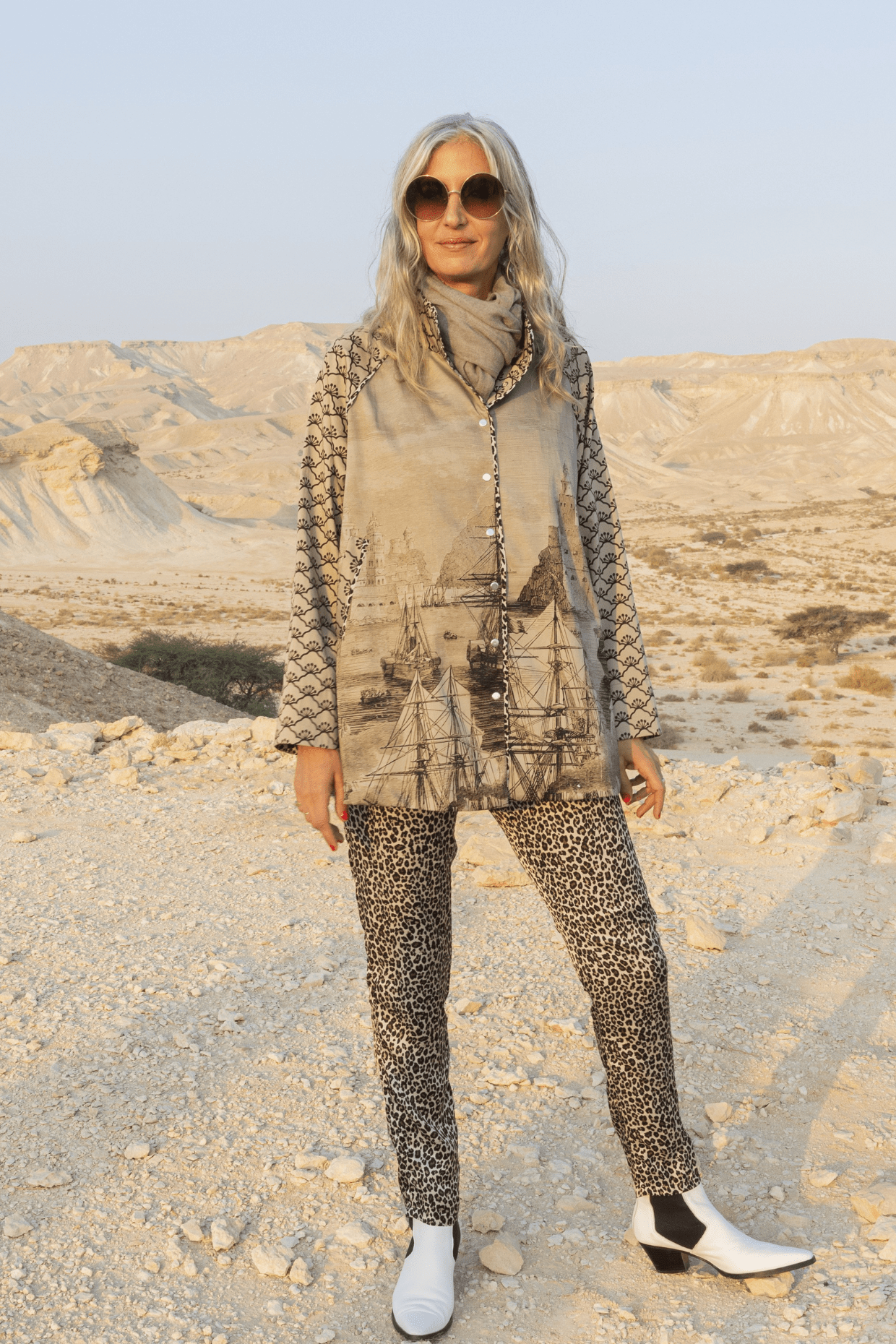 Leopard Roman Pants - Lara Rosnovsky